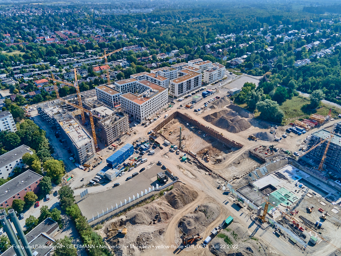 22.07.2022 - Baustelle Alexisqaurtier und Pandion Verde in Neuperlach